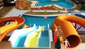 swimming pool with slides